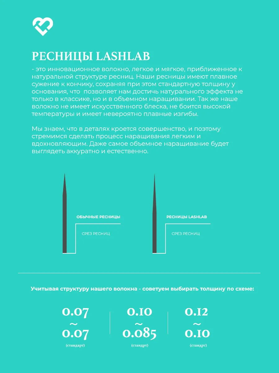 Ресницы LashLab D 0.10 11 мм