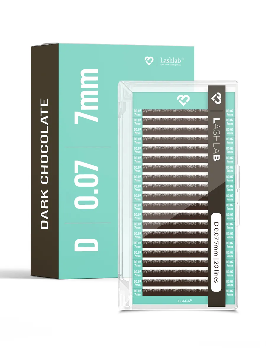 Коллекция коричневых ресниц LashLab